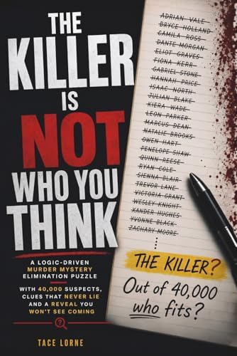 THE KILLER IS NOT WHO YOU THINK: A Logic-Driven Murder Mystery Elimination Puzzle with 40,000 Suspects, Clues That Never Lie and a Reveal You Won't See Coming by Tace Lorne