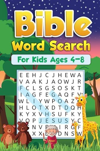 Bible Word Search For Kids Ages 4-8: 40 Word Search Puzzles With 10 Bonus Mazes. by Mandy Davis