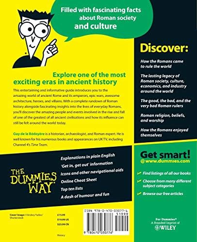 The Romans For Dummies (For Dummies Series) by Guy de la Bedoyere