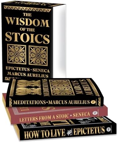 Wisdom of the Stoics Boxed Set (Deluxe Hardbound Edition), The by Seneca Epictetus