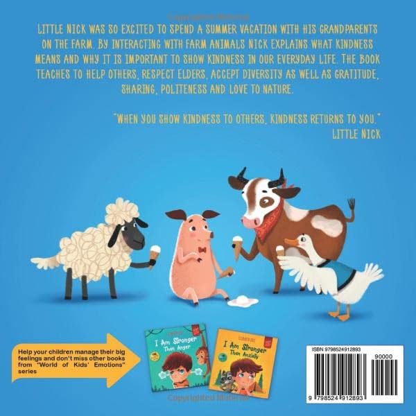 Kindness Makes Me Stronger: Children’s Book about Magic of Kindness, Empathy and Respect (World of Kids Emotions) by Elizabeth Cole