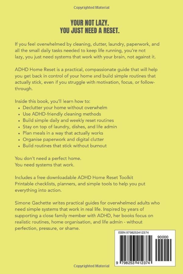 ADHD Home Reset: Declutter, Clean, Build Routines That Stick by Simone Gachette
