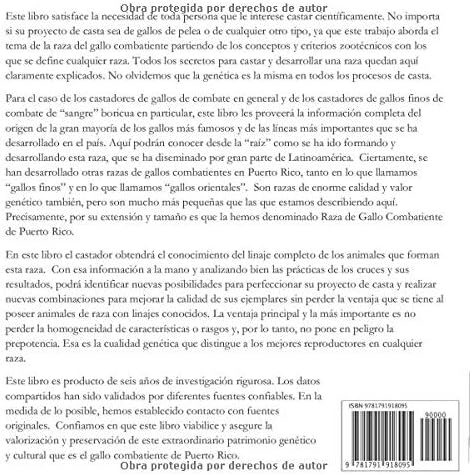 RAZA DE GALLO COMBATIENTE DE PUERTO RICO: TODO LO QUE DESEAS SABER DE LA CASTA DE LA RAZA DEL GALLO COMBATIENTE DE PUERTO RICO (Spanish Edition) by Eduardo A. Quijano