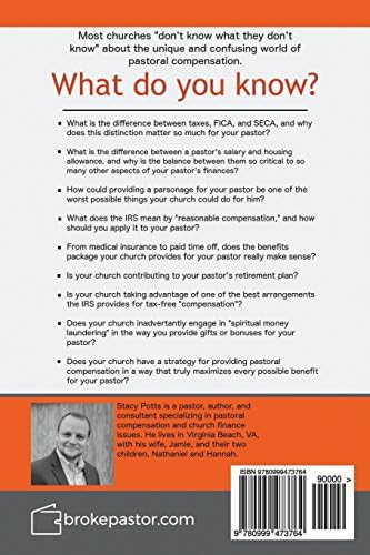 Structuring Pastoral Compensation: A practical guide for blessing your pastor (Brokepastor Library) by S. L. Potts
