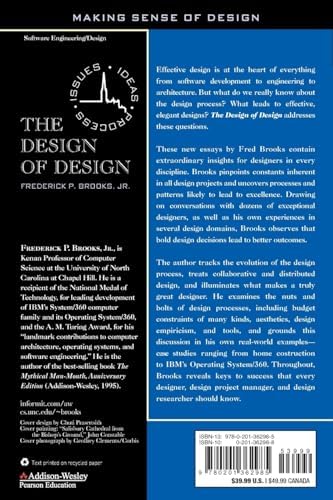 Design of Design, The: Essays from a Computer Scientist by Frederick Brooks Jr.