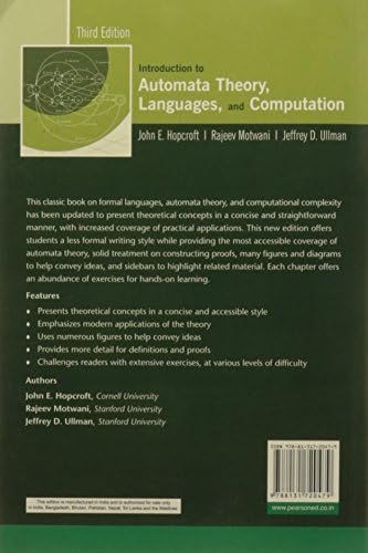 Introduction to Automata Theory, Languages, and Computation by Hopcroft John