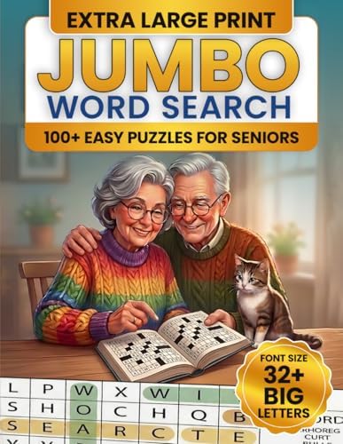 Jumbo Word Search for Seniors: Easy-to-Read Word Puzzles for Relaxation and Mental Sharpness Extra Large print 32+ Font size (The Adult & Senior Brain Treasure Series) by Blake Finch