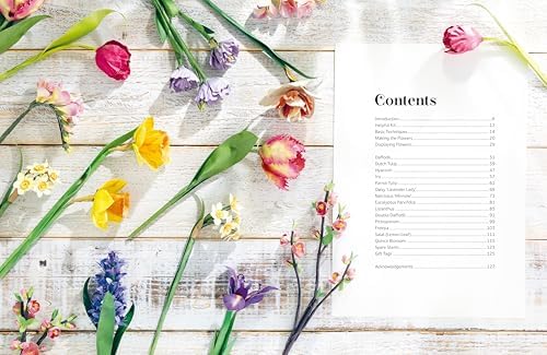 The Bouquet in a Book: Spring: Pre-punched pages to press out and make paper flowers by Prudence Rogers