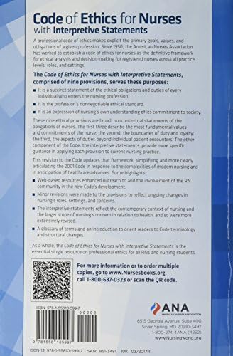 Code of Ethics for Nurses with Interpretive Statements by American Nurses Association