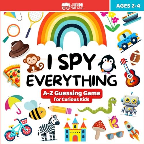 I Spy Everything Book for Kids Ages 2-4 - Alphabet Search and Find Books for Preschool, Toddlers and Kindergarten: Engaging ABC Puzzles to Stimulate ... Puzzles to Ocean Animals Search and Find Fun) by Junior Scholars