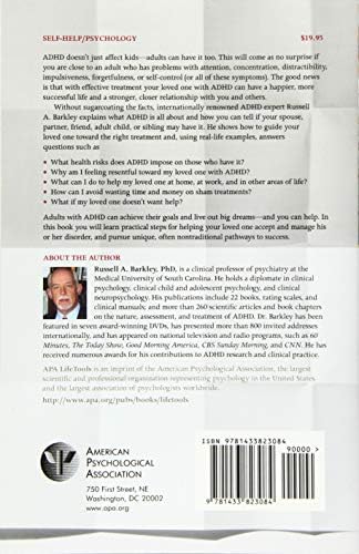 When an Adult You Love Has ADHD: Professional Advice for Parents, Partners, and Siblings (APA LifeTools Series) by Russell A. Barkley