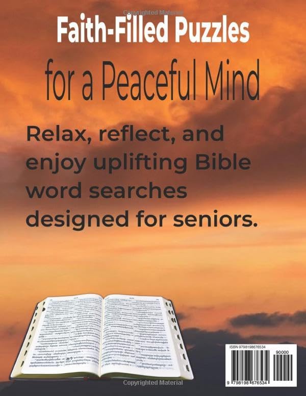 Large Print Bible Word Search for Seniors: 80 Easy Christian Puzzles Featuring Faith-Based & Encouraging Words (Faith-Filled Bible Word Search for Seniors Series) by FR Word Find