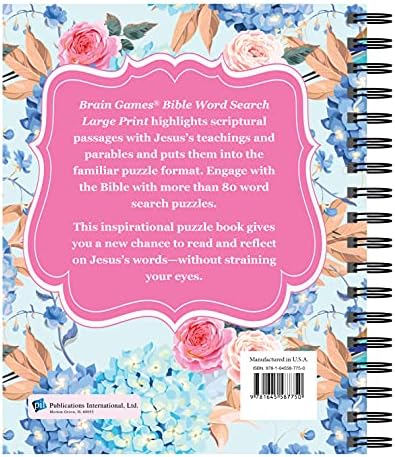Brain Games - Large Print Bible Word Search: The Words of Jesus (Brain Games - Bible) by Publications International Ltd.