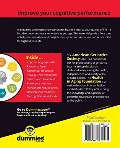 Staying Sharp For Dummies by American Geriatrics Society (AGS)