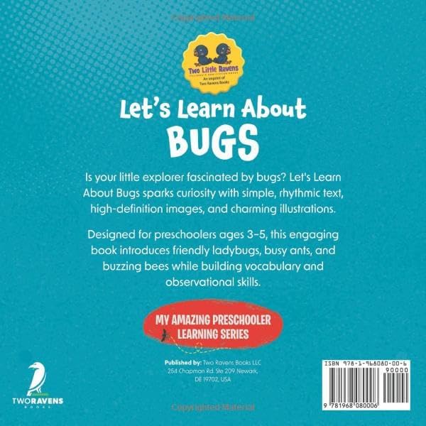 Let’s Learn About Bugs: My First Book About Bugs for Preschoolers (Ages 3–5) (My Amazing Preschooler Learning Series) by Lee Zander