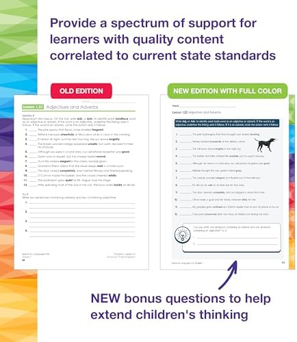 Spectrum Grade 7 Language Arts Workbook, ELA Middle School Books for Kids Ages 12-13 Covering Grammar, Vocabulary, Sentence Structure, Parts of Speech, and More, Classroom or Homeschool Curriculum by Spectrum