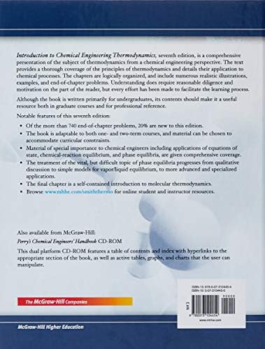 Introduction to Chemical Engineering Thermodynamics (The Mcgraw-Hill Chemical Engineering Series) by J.M. Smith