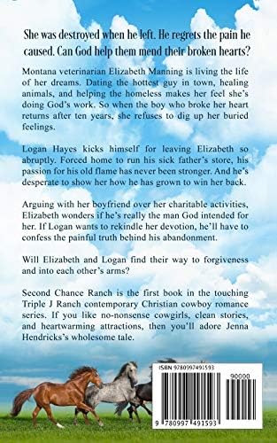 Second Chance Ranch: Clean & Wholesome Cowboy Romance (Triple J Ranch) by Jenna Hendricks