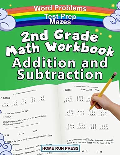 2nd Grade Math Workbook Addition and Subtraction: Second Grade Workbook, Timed Tests, Ages 4 to 8 years by LLC Home Run Press