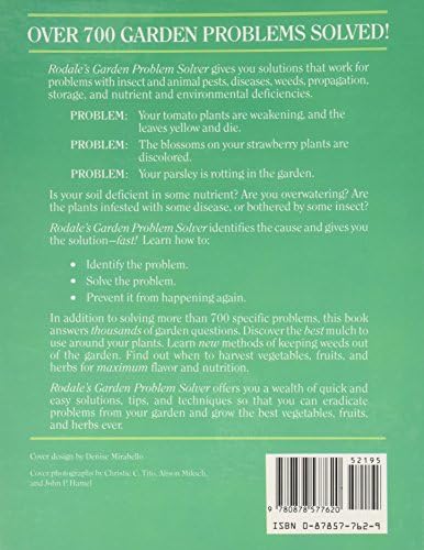 Rodale's Garden Problem Solver: Vegetables, Fruits, and Herbs by Jeff Ball