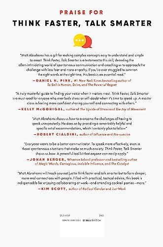 Think Faster, Talk Smarter: How to Speak Successfully When You're Put on the Spot by Matt Abrahams