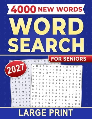 2027 Word Search for Seniors Large Print: A Relaxing and Engaging Brain Exercise for Everyday Enjoyment by Tommie A. Martin