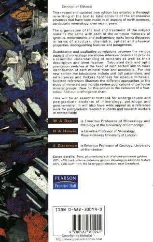 An Introduction to the Rock-Forming Minerals (2nd Edition) by W.A. Deer