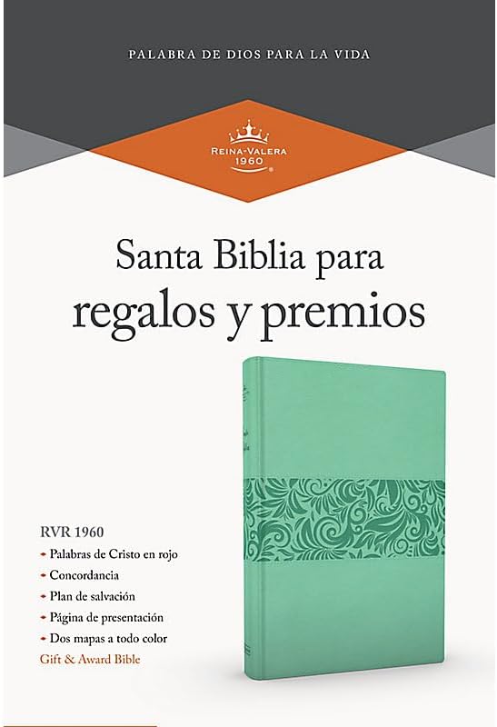 Biblia Reina Valera 1960 para Regalos y Premios. Símil piel, turquesa | RVR 1960 Gift and Award Holy Bible, LeatherTouch, Turquoise (Spanish Edition) by B&H Español Editorial Staff