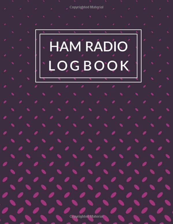 HAM Radio Log Book: Amateur HAM Radio Logbook for HAM Radio Operators - Tracking and Organizing Activities and Remarks - Amateur Radio - Purple Pink Dots by OrangeBlueberry Press