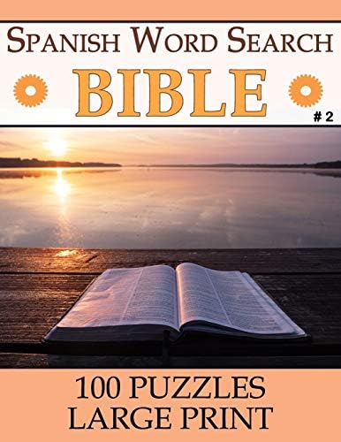 Spanish Bible Word Search: Spanish Word Find Books for Adults | Seniors (Large Print - 100 Puzzles) [Vol 2] (Spanish Edition) by Tía Paloma