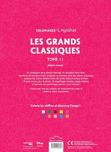 Coloriages mystères Disney - Les Grands classiques Tome 11 by Jérémy Mariez