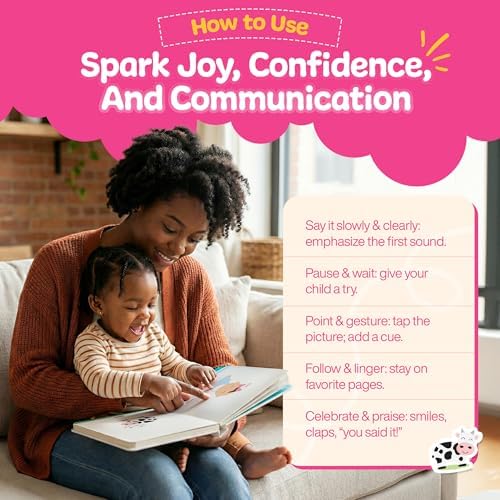 My Words Book: Easy First Words Toddlers Can Actually Say! Written by a Speech Therapist | Speech Development Board Book for Kids Ages 1-4. by Stephanie Anderson
