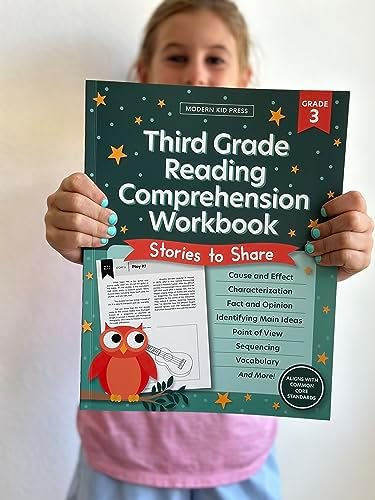 The 3rd Grade Reading Comprehension Workbook for Kids: Fun and Engaging Stories and Activities to Foster a Love of Literature and Keep Your Child Reading, Writing and Thinking Critically by Modern Kid Press