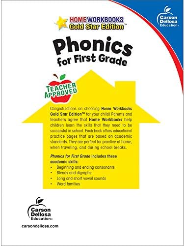 Carson Dellosa Phonics for First Grade Workbook, Consonants, Blends, Digraphs, Vowels, and Word Families Writing Practice, Language Arts Classroom or Homeschool Curriculum (Volume 11) by Carson Dellosa Education