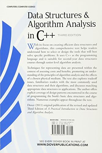 Data Structures and Algorithm Analysis in C++, Third Edition (Dover Books on Computer Science) by Dr. Clifford A. Shaffer