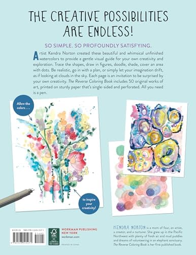 The Reverse Coloring Book™: The Book Has the Colors, You Draw the Lines! by Kendra Norton