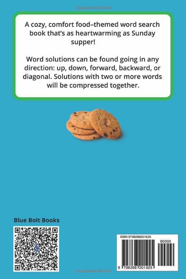 Potluck Dinners Word Search Puzzle Book for Adults Seniors and Teens: Word Searches with Easy to Read Print about Classic Potluck Meals, Comfort ... Puzzles to Savor and Improve Mental Focus by Blue Bolt Books