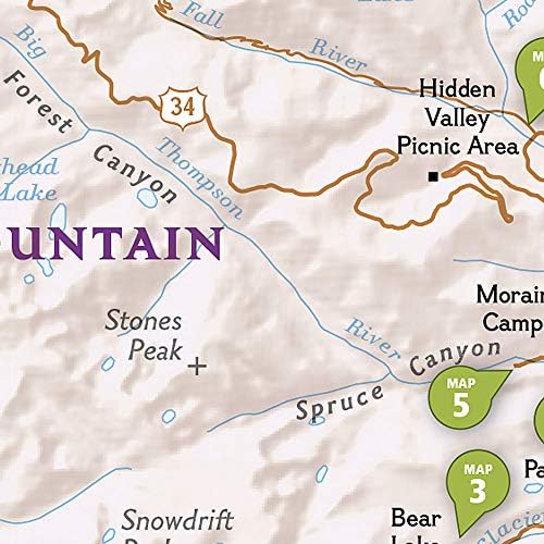 Rocky Mountain National Park Day Hikes Map (National Geographic Topographic Map Guide, 1701) by National Geographic Maps