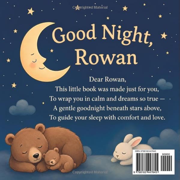 Sweet Dreams Rowan: Personalized Children's Bedtime Story book for Babies & Kids | perfect birthday gift idea for Rowan's | Gentle Rhymes, Sleepy ... Rowan Drift Into Sweet Dreams Every Night. by Fati Talgmat Books