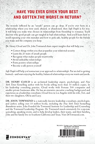 Safe People: How to Find Relationships that are Good for You and Avoid Those That Aren't by Henry Cloud