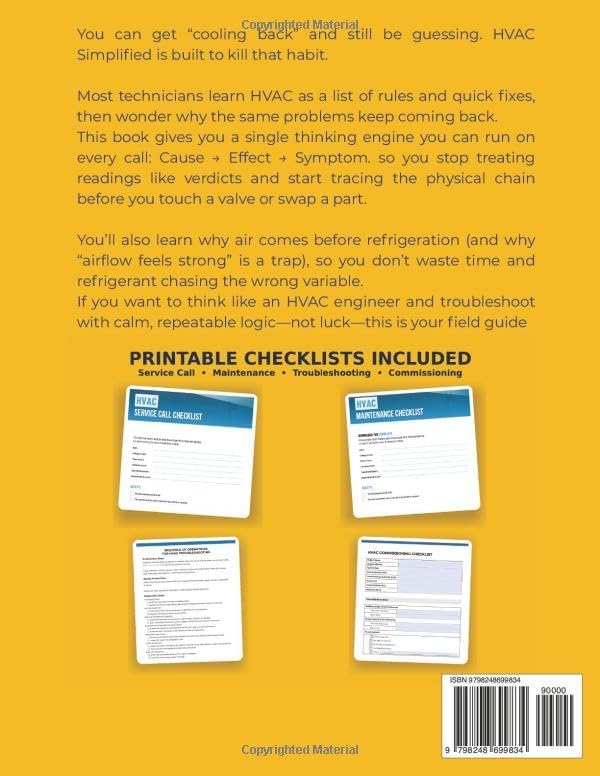 HVAC Simplified: Think Like an HVAC Engineer- A Cause-and-Effect Guide to Systems, Diagnostics, and Real-World Troubleshooting by Simplified Engineering