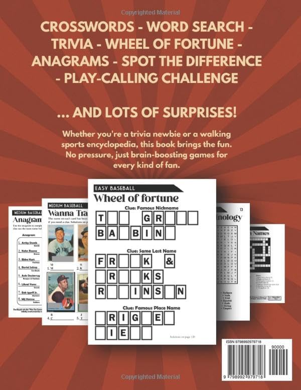 Memory Quest Sports Puzzles: Word Games, Trivia, Crosswords & Brain Boosters: Large Print Activity Book For Adults & Seniors by Frankie Lane