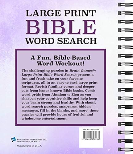 Brain Games - Large Print Bible Word Search (Brain Games - Bible) by Publications International Ltd.