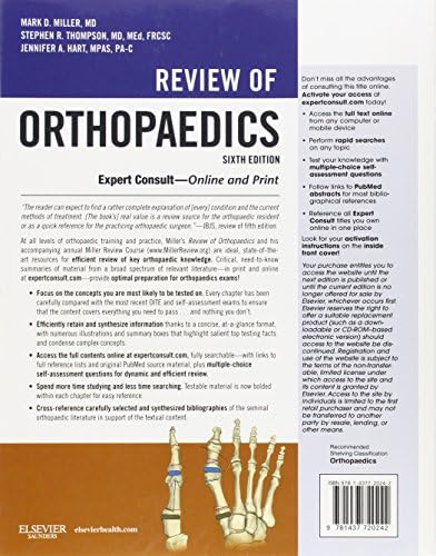 Review of Orthopaedics by Mark D. Miller MD PE Col USAF (Ret)