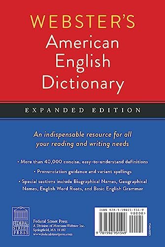 Webster's American English Dictionary, Expanded Edition, Newest Edition by Editors of Merriam-Webster