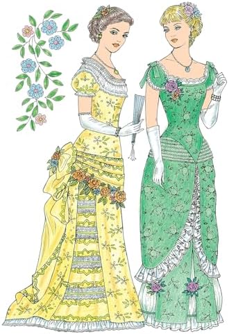 Creative Haven Victorian Gowns Coloring Book: Relaxing Illustrations for Adult Colorists (Adult Coloring Books: Fashion) by Ming-Ju Sun