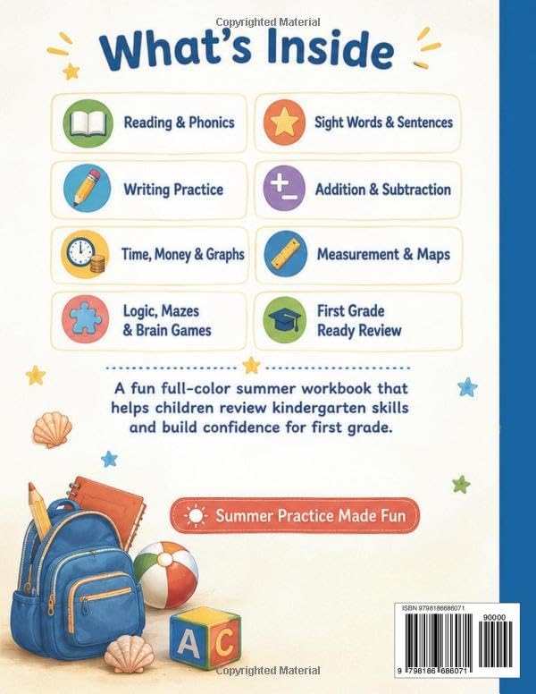 Summer Learning Bridge Workbook: Kindergarten to 1st Grade by Annette J. Jackson