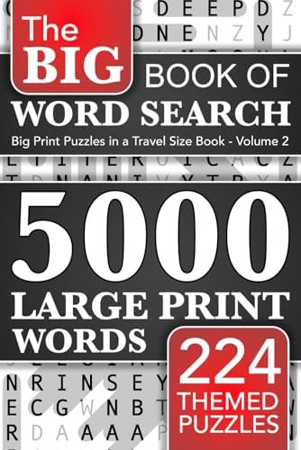 Big Book of Word Search - 5000 Large Print Words: 224 Themed Puzzles for Adults, Seniors and Teens by Martin Littlewolf