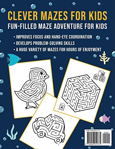 Mazes for Kids: Maze Activity Book for Ages 4 – 8 (Puzzle Books for Kids) by Zoey Bird
