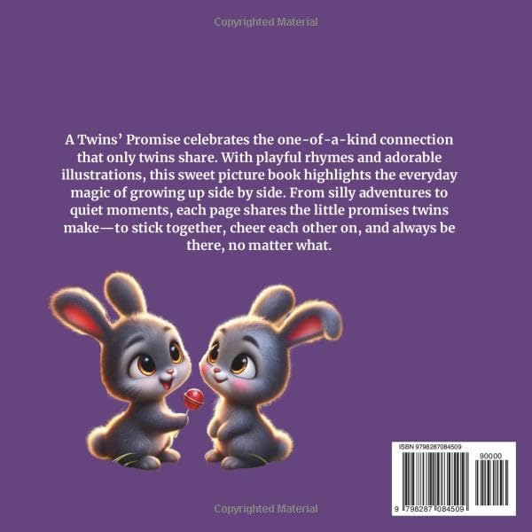 A Twins Promise | Book About Twin Sibling Bond | Keepsake Storybook for Twin Babies & Toddlers | Identical & Fraternal: Perfect Gift for Expectant ... Showers | Brothers & Sisters | Boys and Girls by Autumn McKinley